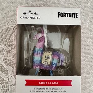Hallmark Fortnite Loot Llama Ornament - Purple Blue Pink